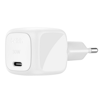 Belkin BoostCharge Compact USB-C Wall Charger 30W with 2-pin EU plug