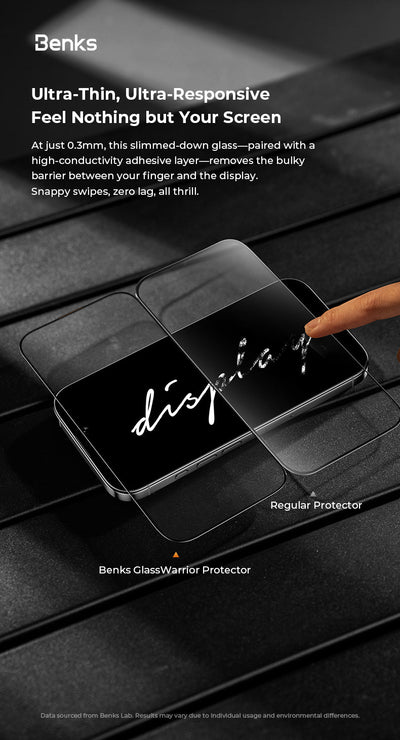 Benks GlassWarrior Sapphire Screen Protector for iPhone 17 Pro Max / 17 Pro / Air / 17