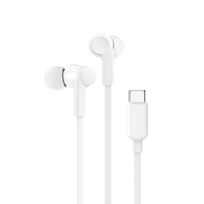 Belkin SoundForm Wired Earbuds with USB-C Connector - White 