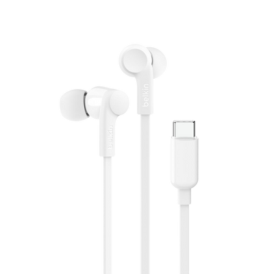 Belkin SoundForm Wired Earbuds with USB-C Connector - White 