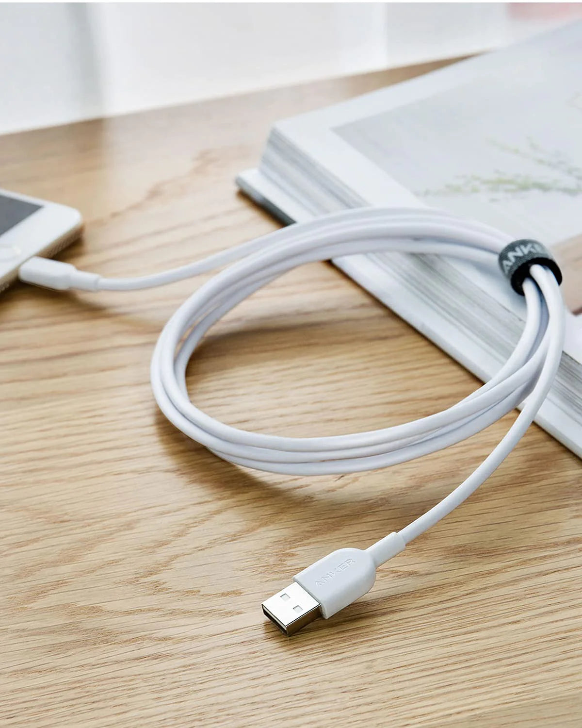كابل Anker Powerline II USB-A إلى Lightning بطول 1.8 متر - أبيض مع ضمان رسمي لمدة 18 شهرًا