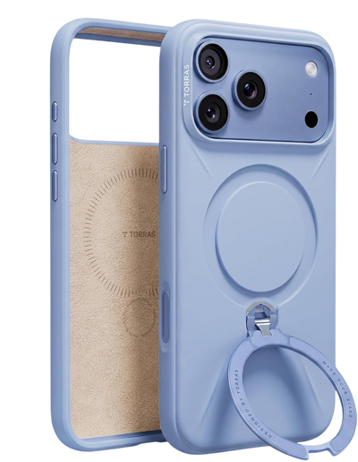 Torras Ostand Q3 Silicone Case for iPhone 18 Pro Max - Blue 