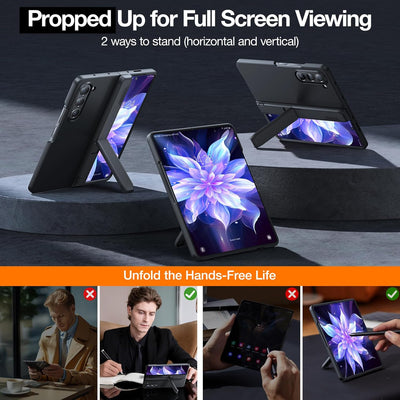حافظة TORRAS Armor Stand لهاتف Galaxy Z Fold 6 [حماية مفصلية بمواصفات عسكرية]