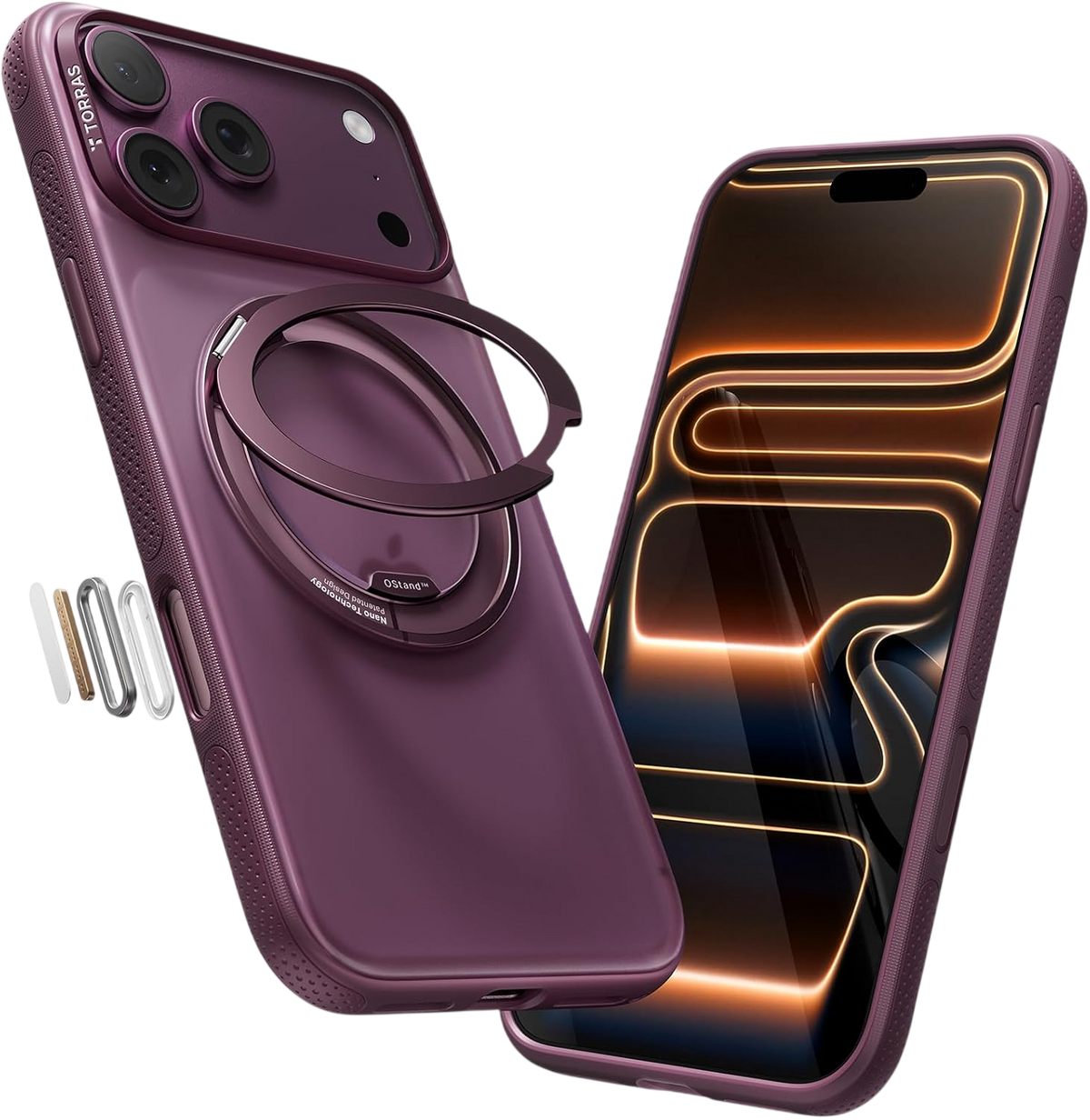 Torras Ostand O3 Light Case for iPhone 18 Pro Max - Purple #color_purple