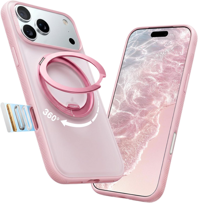 Torras Ostand O3 Light Case for iPhone 18 Pro Max - Pink 
