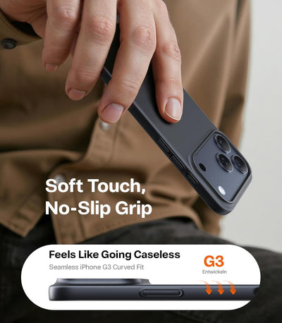 TORRAS SlimFit MagSafe Black Case for iPhone 17 Pro Max / 17 Pro / Air / 17