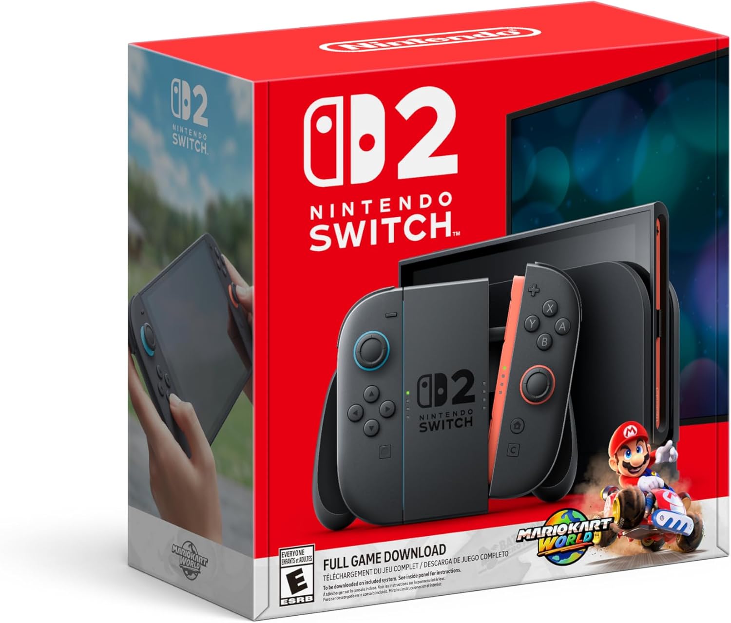 Nintendo Switch 2 Console + Mario Kart World Bundle - International Warranty