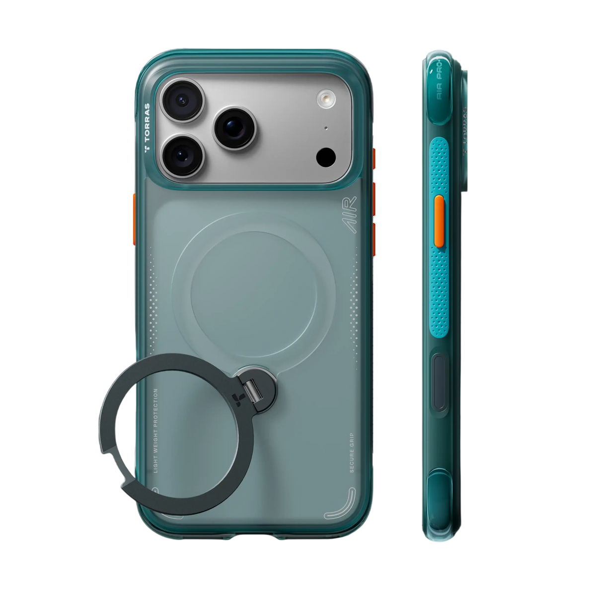 Torras Ostand Q3 Air Case for iPhone 18 Pro - Green 