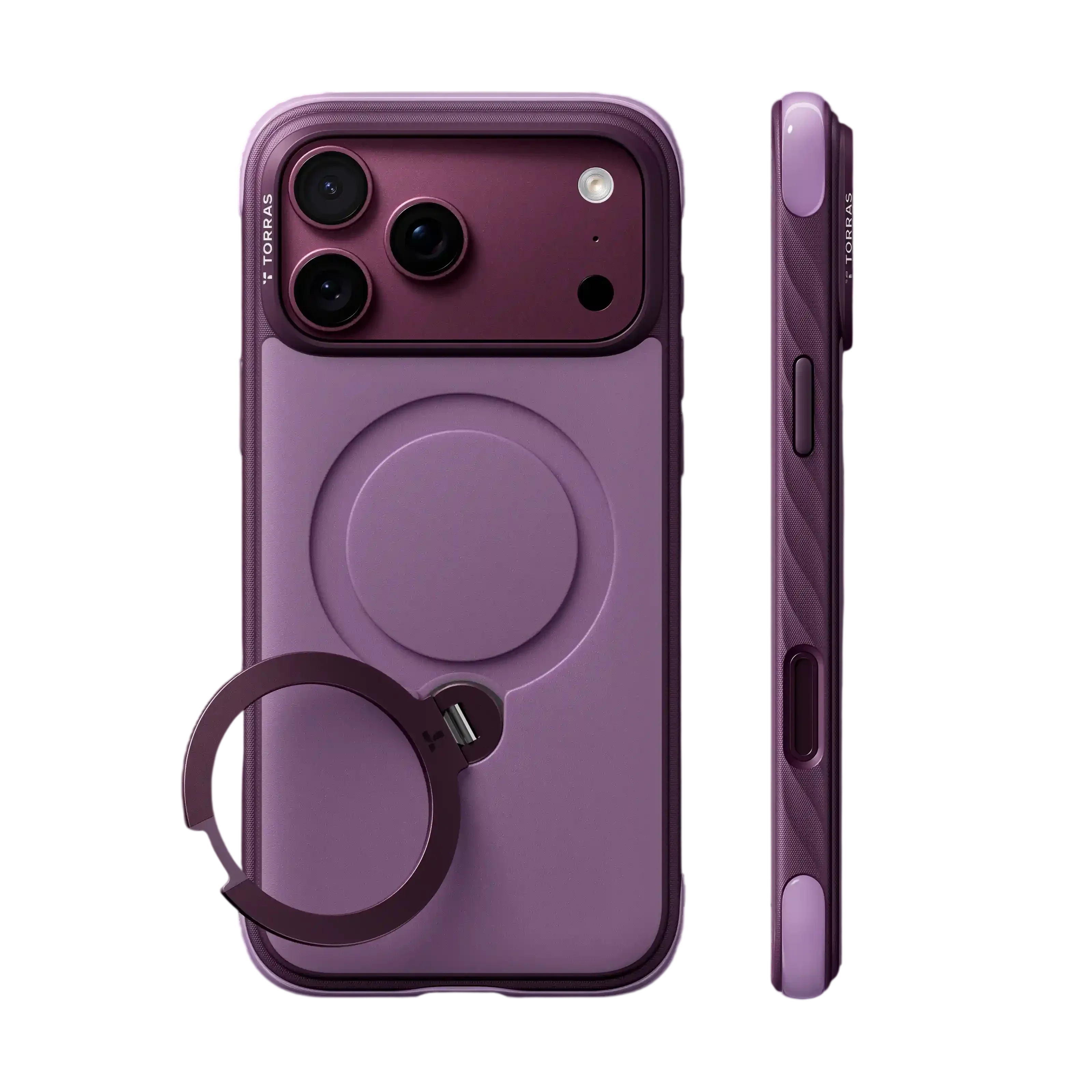 Torras Ostand Q3 Rugg Case for iPhone 18 Pro Max - Purple 