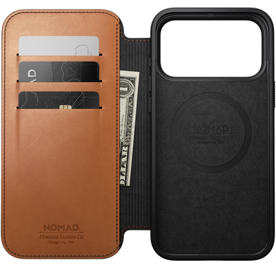 Nomad Modern Leather Folio Case for iPhone 18 Pro Max