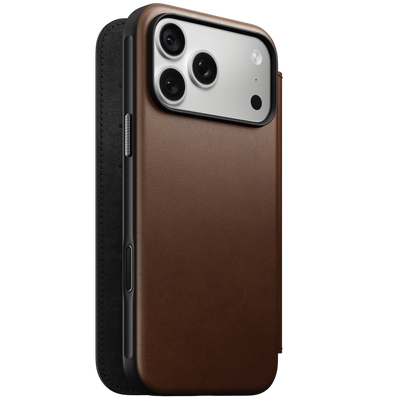 Nomad Modern Leather Folio Case for iPhone 18 Pro Max