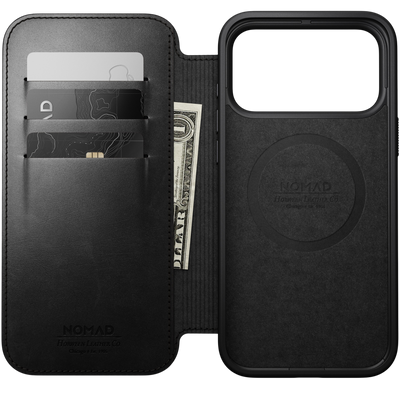 Nomad Modern Leather Folio Case for iPhone 18 Pro Max