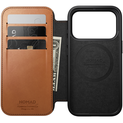 Nomad Modern Leather Folio Case for iPhone 18 Pro