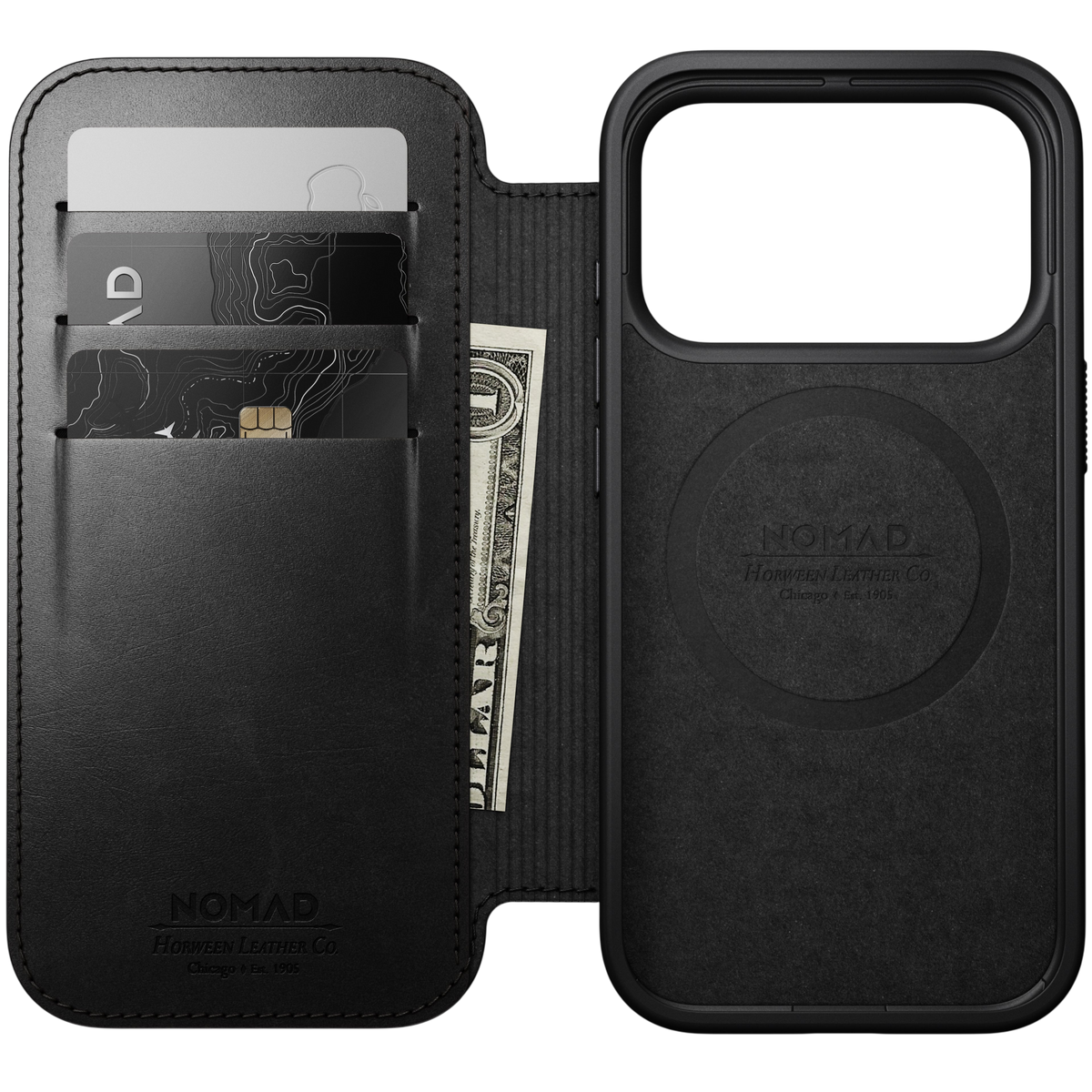 Nomad Modern Leather Folio Case for iPhone 18 Pro