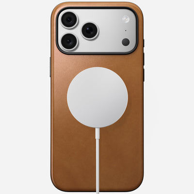 Nomad Modern Leather Case for iPhone 18 Pro Max - English Tan (Camino Leather) #color_english-tan-camino-leather
