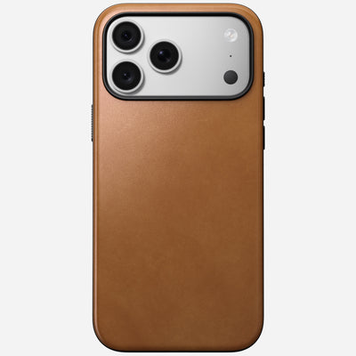 Nomad Modern Leather Case for iPhone 18 Pro Max - English Tan (Camino Leather) #color_english-tan-camino-leather