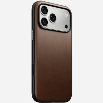 Nomad Modern Leather Case for iPhone 18 Pro Max - Brown (Camino Leather) #color_brown-camino-leather