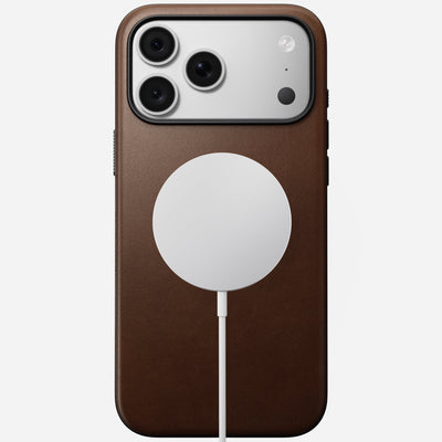 Nomad Modern Leather Case for iPhone 18 Pro Max - Brown (Camino Leather) #color_brown-camino-leather