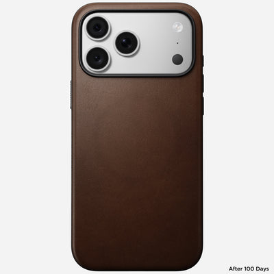 Nomad Modern Leather Case for iPhone 18 Pro Max - Brown (Camino Leather) #color_brown-camino-leather