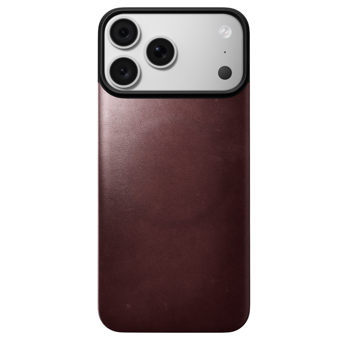 Nomad Mag Leather Back for iPhone 18 Pro Max - Burgundy Chromexcel (Horween Leather), view 2 