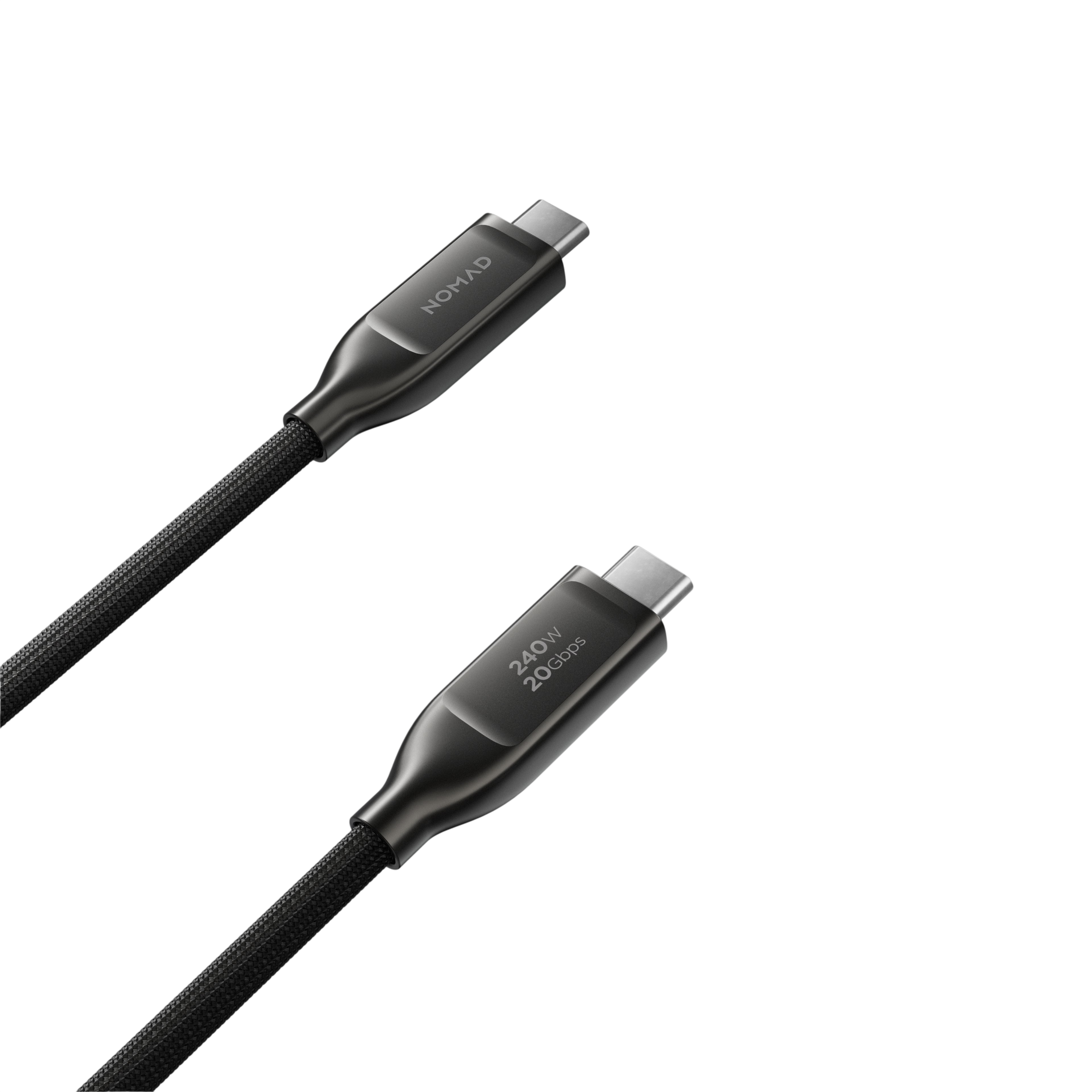 Nomad USB4 USB-C Cable Kevlar - Carbide - 0.3M