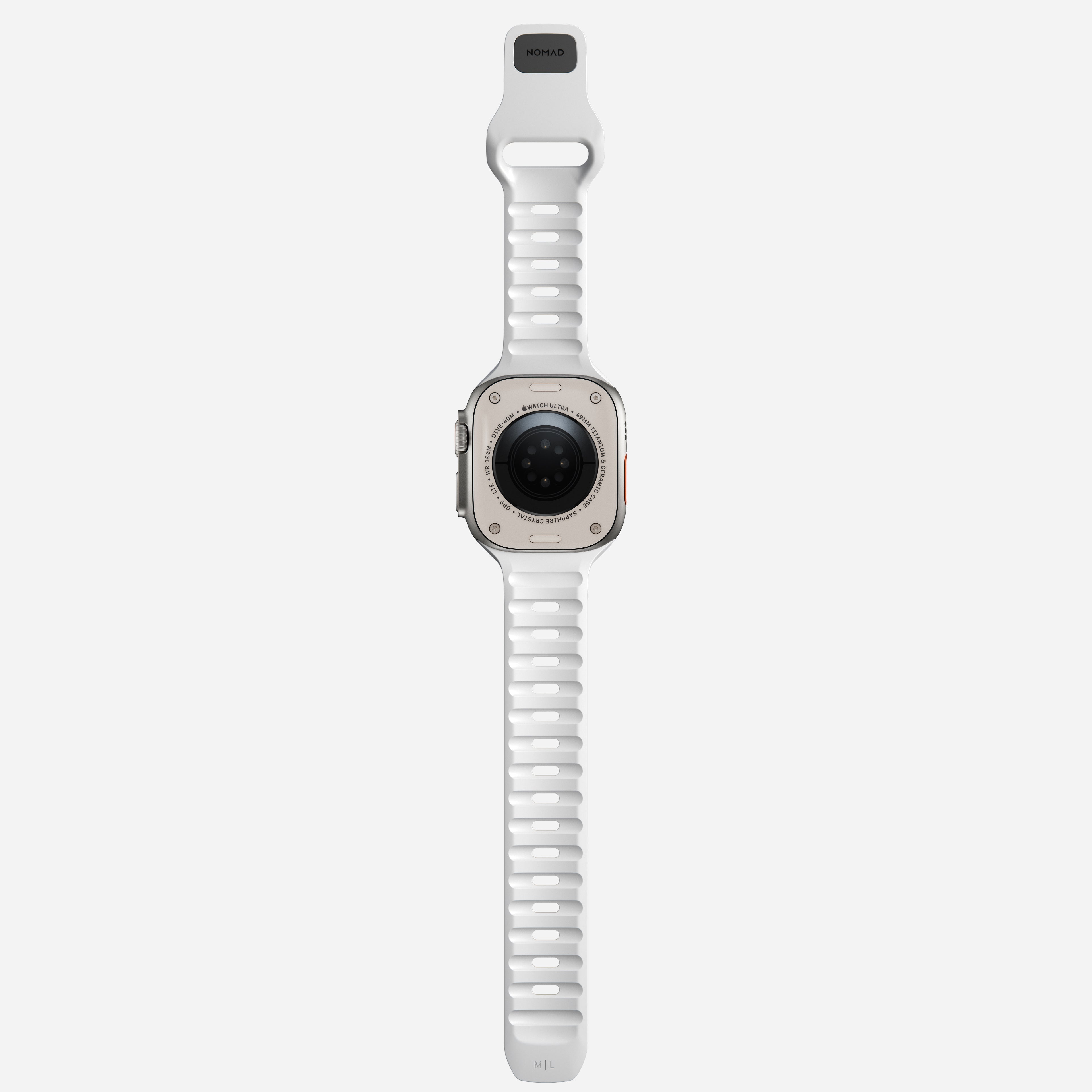 Nomad Waterproof Sport Band for Apple Watch 49mm / 46mm / 45mm - Stone 