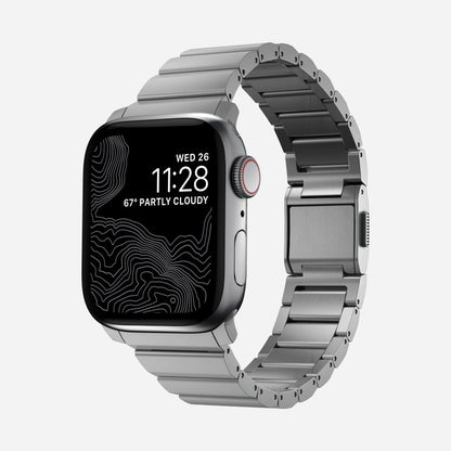 حزام تيتانيوم من نوماد ناتشورال هاردوير لساعات أبل 49mm / 46mm