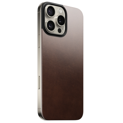 Nomad Magnetic Leather Back Case for iPhone 16 Pro Max