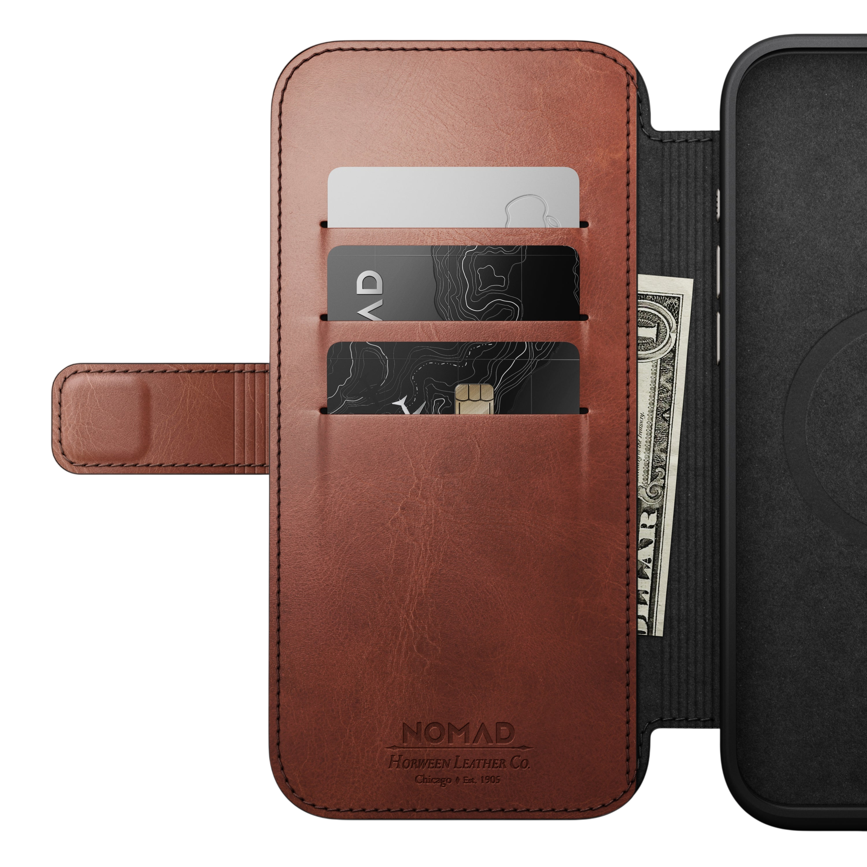 غلاف جلد حديث من نوماد لجهاز آيفون 16 برو ماكس (جلد نوماد)