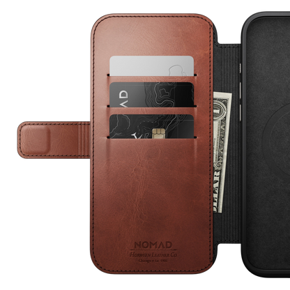 غلاف جلد حديث من نوماد لجهاز آيفون 16 برو ماكس (جلد نوماد)