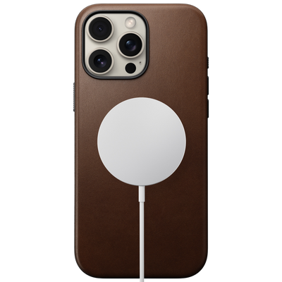 غلاف نوماد الحديث من الجلد لهاتف آيفون 16 برو ماكس