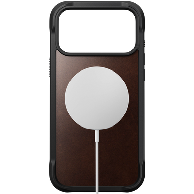 Nomad Rugged Leather Case for iPhone 17 Pro Max Horween) - Rustic Brown 