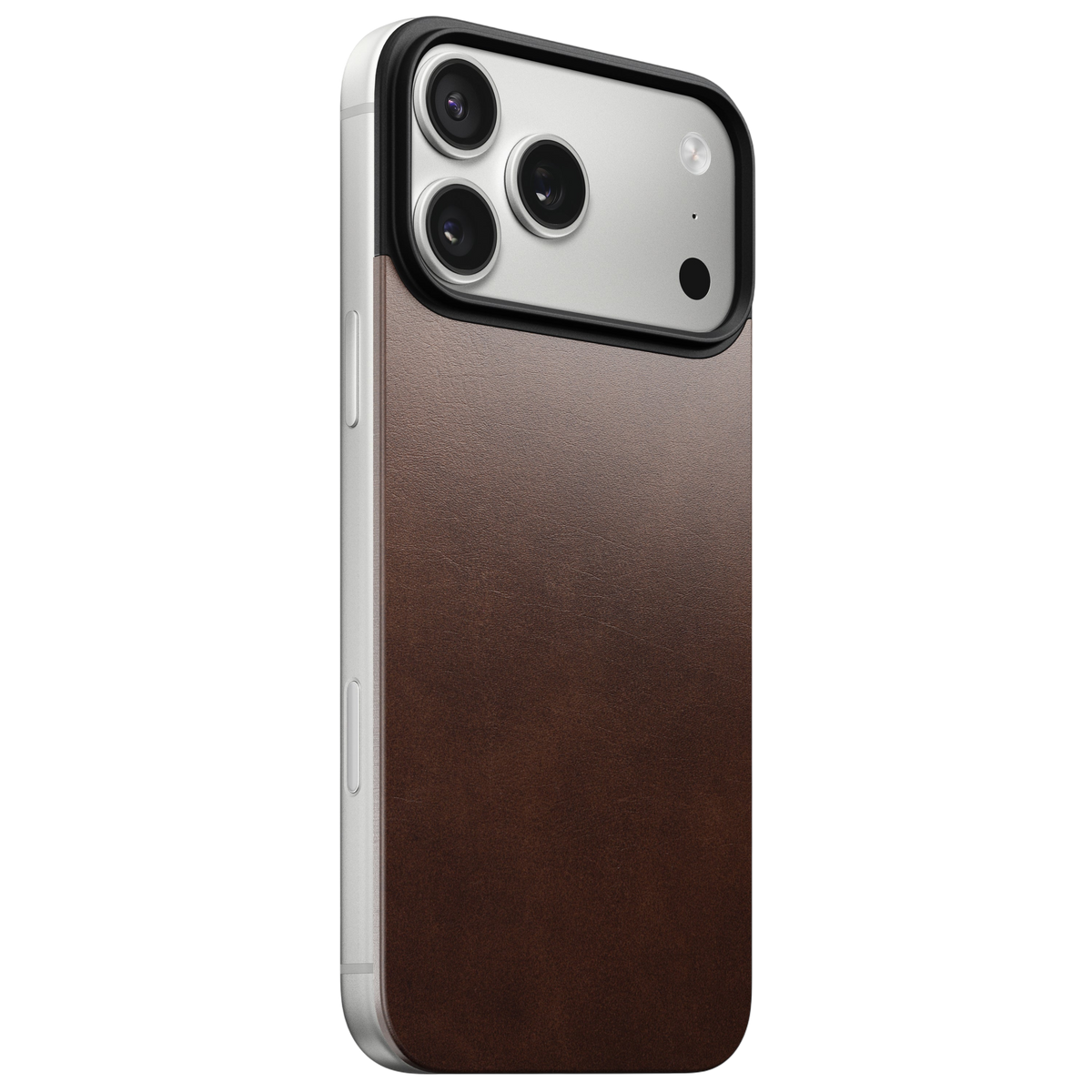 Nomad Mag Leather Back Case for iPhone 17 Pro Max - Rustic Brown #color_rustic-brown
