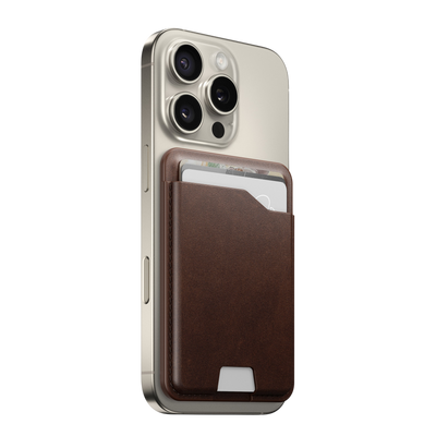 Nomad Leather Mag Wallet with Find My Tracking