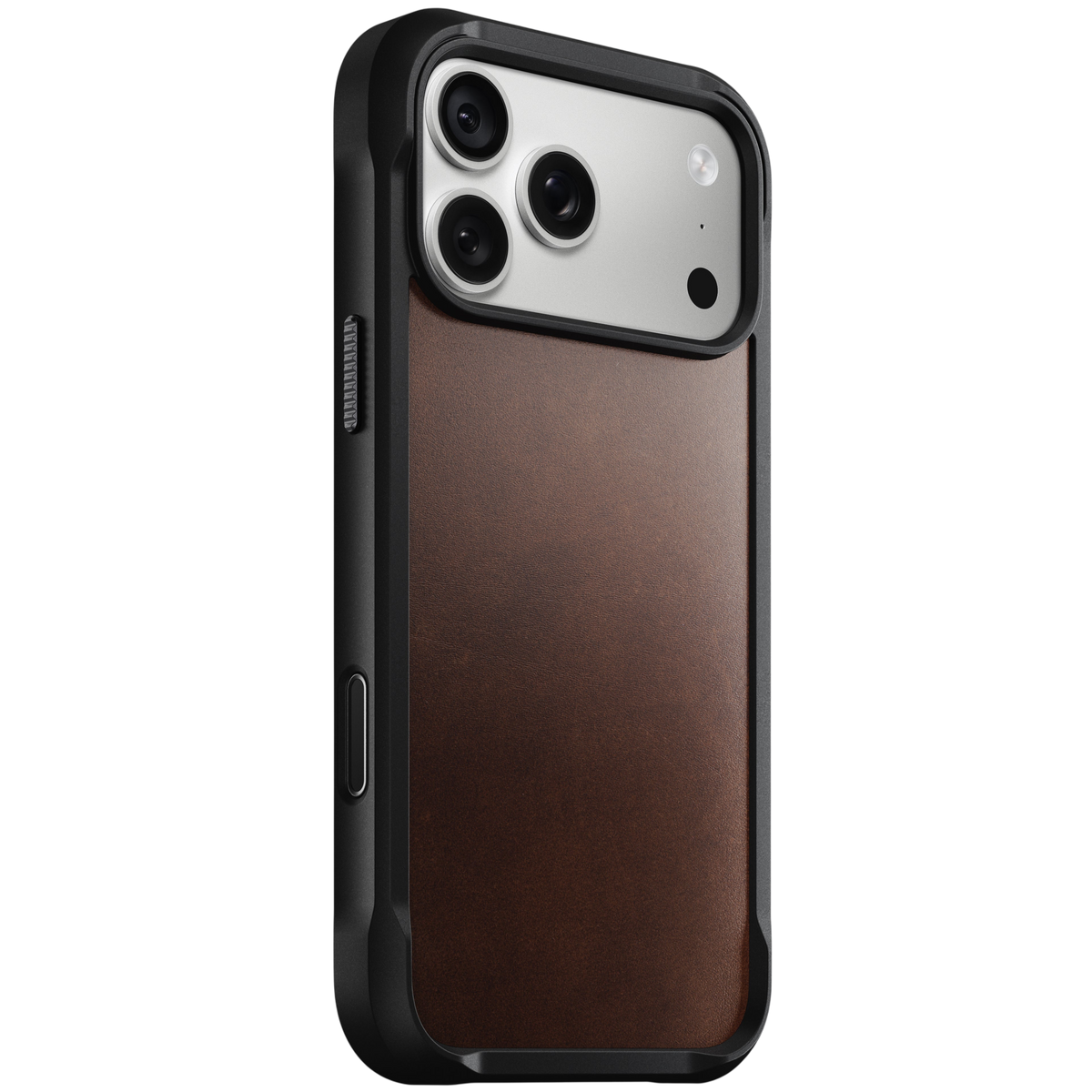 Nomad Rugged Leather Case for iPhone 18 Pro Max - Rustic Brown Horween