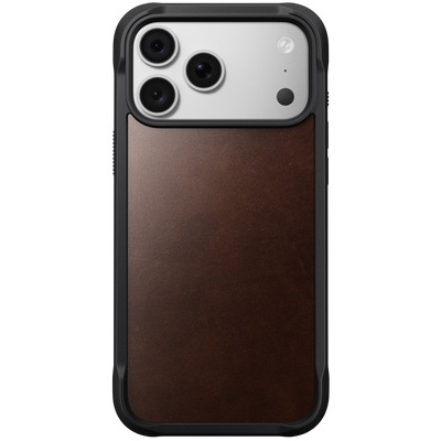 Nomad Rugged Leather Case for iPhone 18 Pro Max - front
