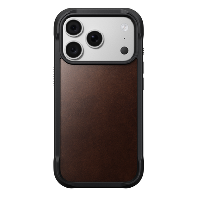 Nomad Rugged Leather Case for iPhone 18 Pro - front
