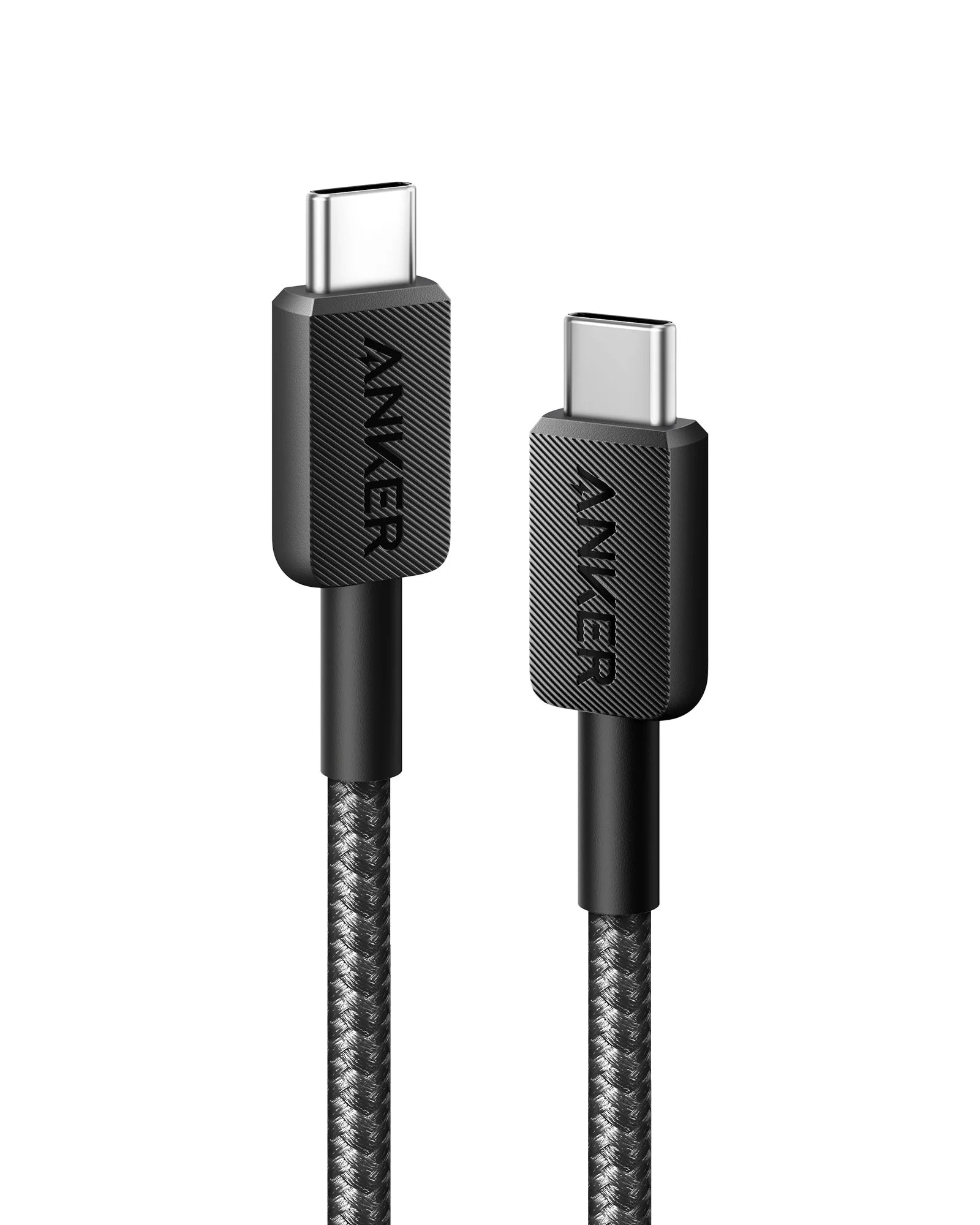 كابل Anker 322 USB-C إلى USB-C 60 وات مضفر 0.9 متر مع ضمان 18 شهرًا