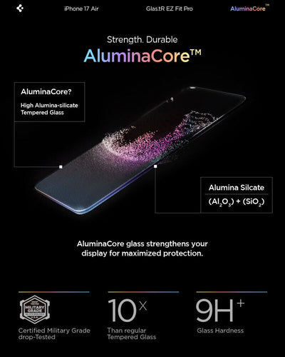 Spigen GLAS.tR EZ Fit Screen Protector for iPhone Air (1-Pack)