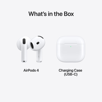 Apple AirPods 4 مع ضمان محلي رسمي لمدة عام واحد