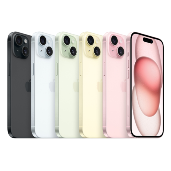iPhone 15 مع ضمان شامل لمدة عام + ضمان عالمي رسمي من Apple