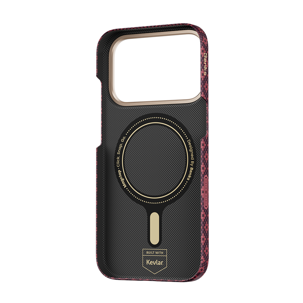 Benks ArmorGrid Air C1 Case built with Kevlar® for iPhone 18 Pro / 18 Pro Max - Cherry Purple 
