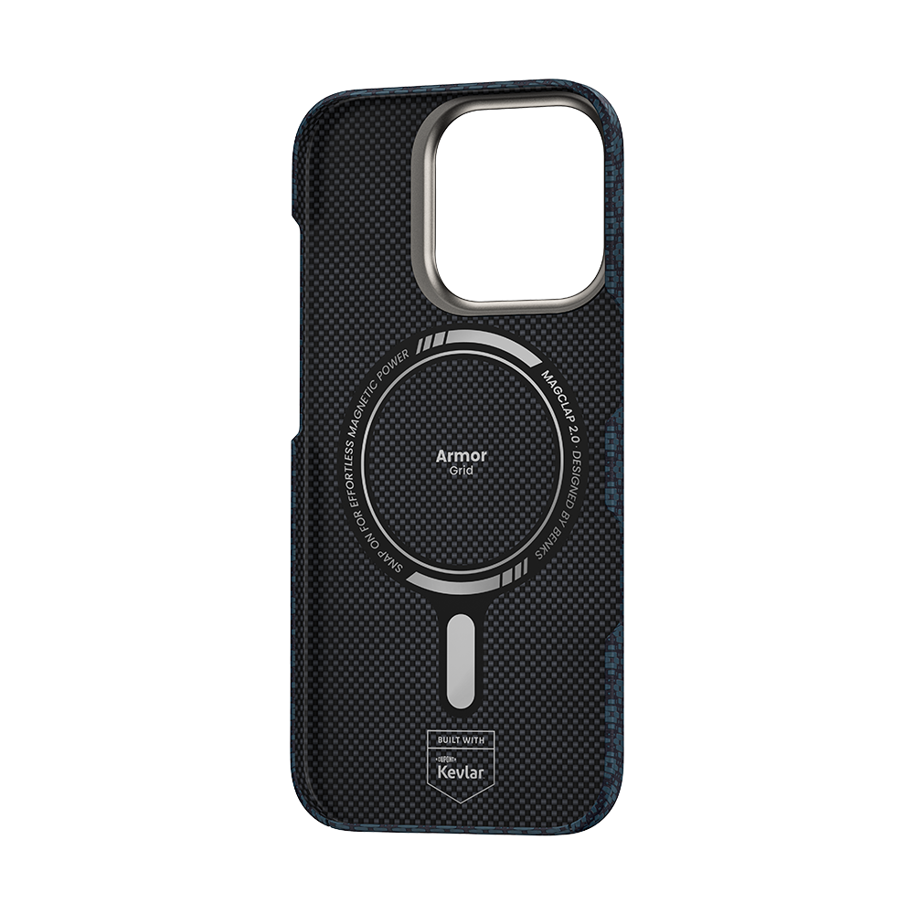 Benks ArmorGrid ArmorAir Case built with Kevlar® for iPhone 16 Pro Max - Azure Blue #pattern_azure-blue