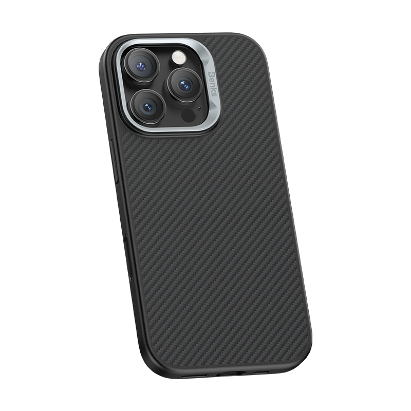 حافظة Benks ArmorPro مصنوعة من Kevlar® 600D لهاتف iPhone 16 Pro مع زر