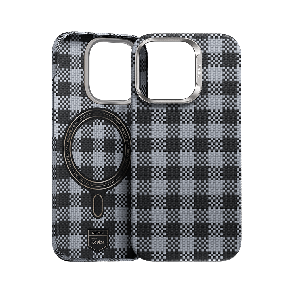 Benks ArmorVichy Case built with Kevlar® for iPhone 16 Pro Max - Black #pattern_black