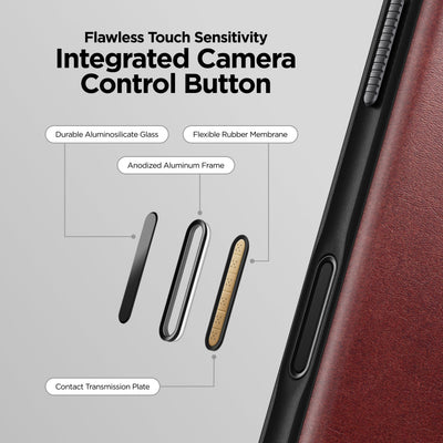 Nomad Modern Leather Case for iPhone 17 Pro (Horween Leather) - Burgundy 