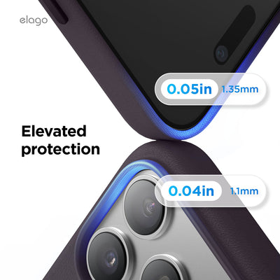 Elago MagLeather Case for iPhone 17 Pro / iPhone 18 Pro - Deep Purple 