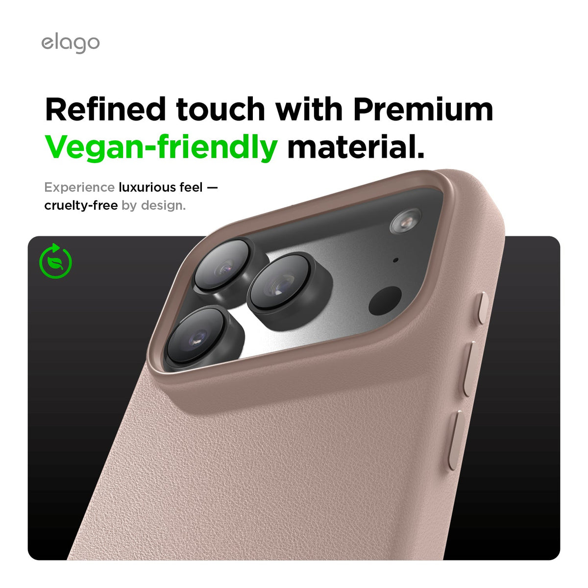 Elago MagLeather Case for iPhone 17 Pro / iPhone 18 Pro - Lovely Pink 
