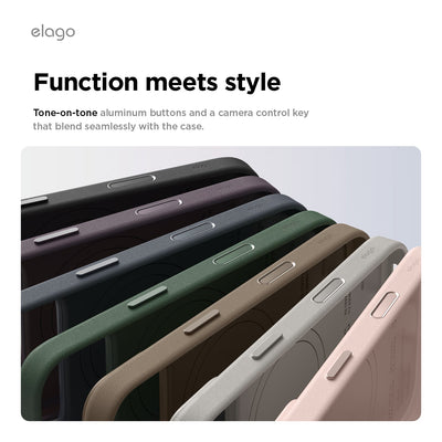 Elago MagLeather Case for iPhone 17 Pro / iPhone 18 Pro - Midnight Green 