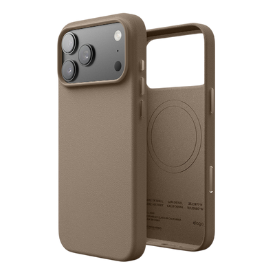 Elago MagLeather Case for iPhone 17 Pro Max / iPhone 18 Pro Max - Taupe 
